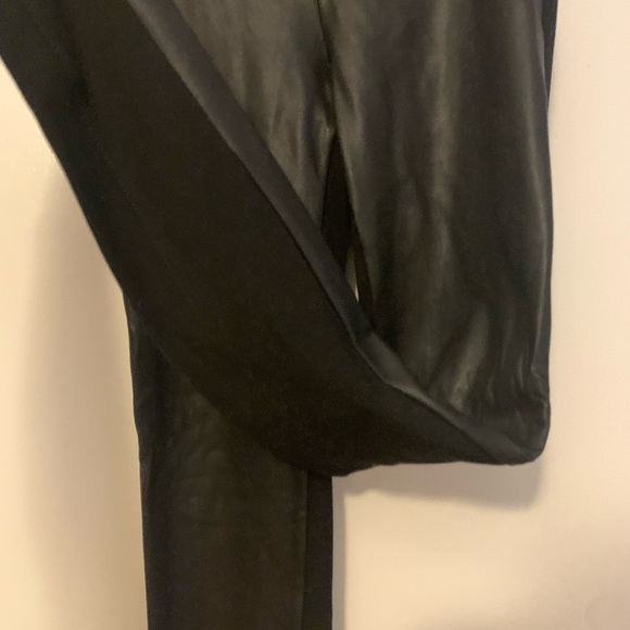 Ann Taylor Loft - leather panel leggings - Picture 2 of 5